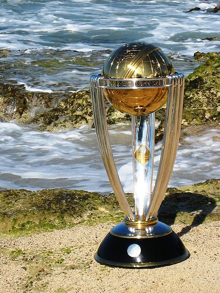 World Cup Replica Trophy. The ICC Cricket World Cup